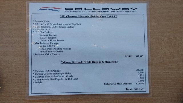 2011 Chevrolet Silverado 1500 LTZ